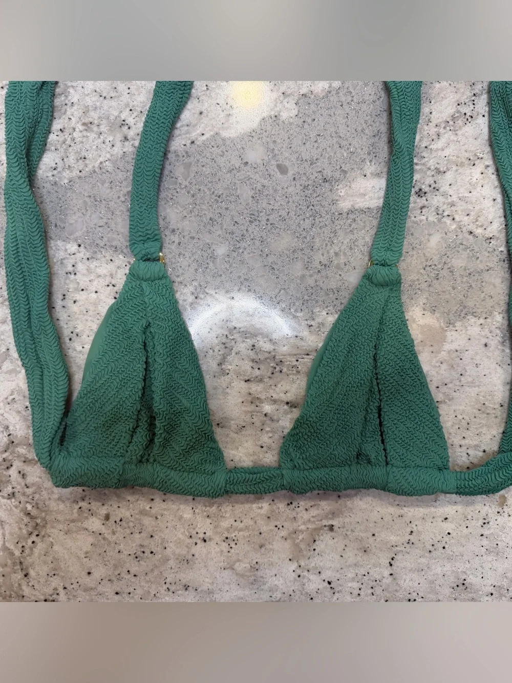 Monday Swimwear MOROCCO TOP - POND CRINKLE Size V